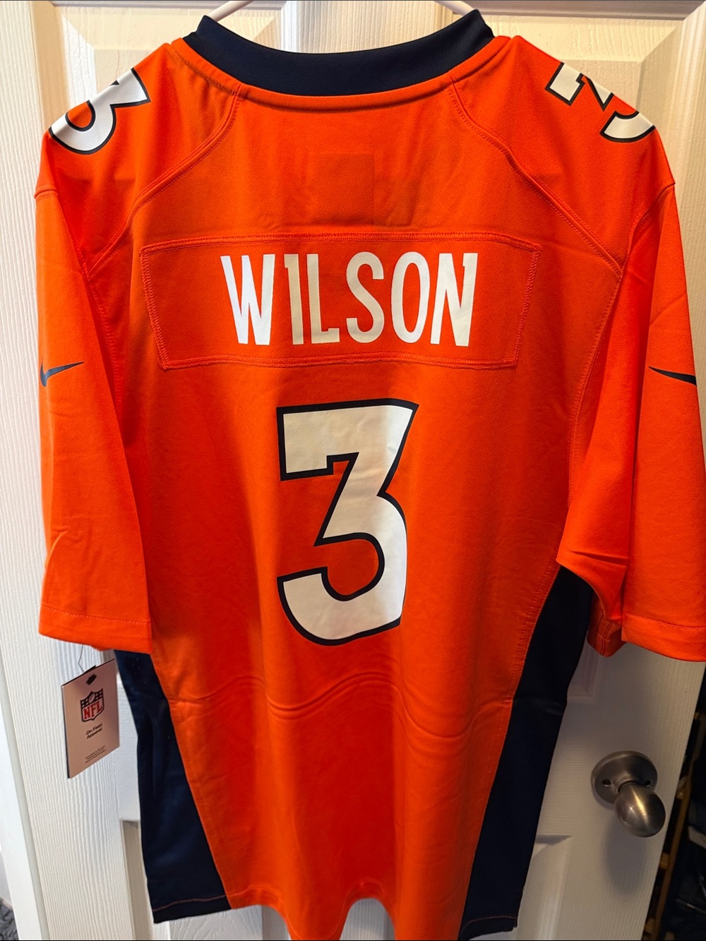NFL Denver Broncos Orange & Navy No. 3 Jersey - Picture 3 of 4